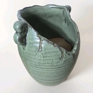 Green Succulent Base Porcelain Old World Style Retro 6x7x4